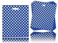 REKLAMÓWKI 40x45cm - "GROCHY" - 50szt - NIEBIESKIE