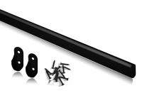 owalny drĄŻek czarny + mocowanie + wkrĘty - 50cm