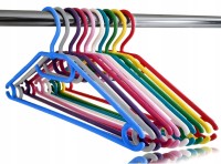 wieszaki ubraniowe obrotowe - przekŁadane "kolorowe" |tĘczowe| - 10szt.