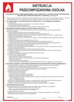 tabliczka informacyjna - instrukcja przeciwpoŻarowa ogÓlna |biaŁo-czerwona| |pvc| (25x35cm)