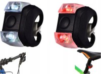 LAMPKA ROWEROWA PRZEDNIA TYLNA LED OŚWIETLENIE NA ROWER WODOODPORNA